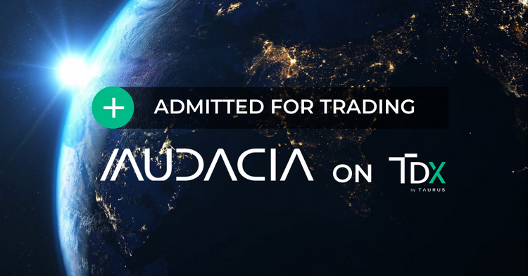 World premiere - Audacia admitted for trading on T-DX.com